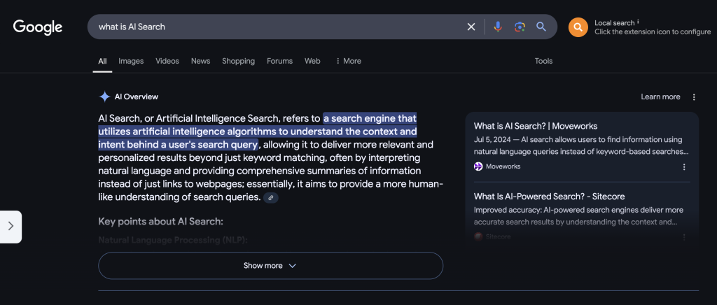 what is AI Search